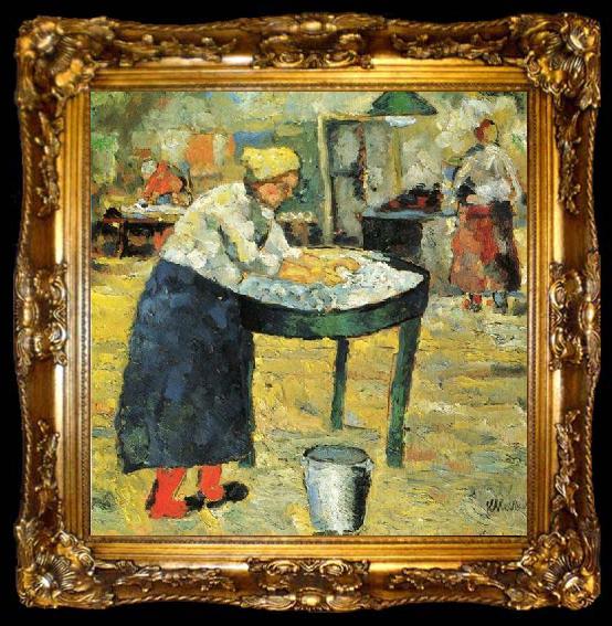 framed  Kazimir Malevich Laundress, ta009-2